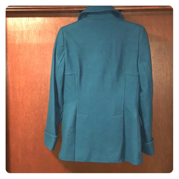 💙💚- Moda International teal green pea coat- XS - Picture 8 of 11